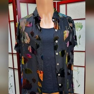 Karen Kane Button Up Top